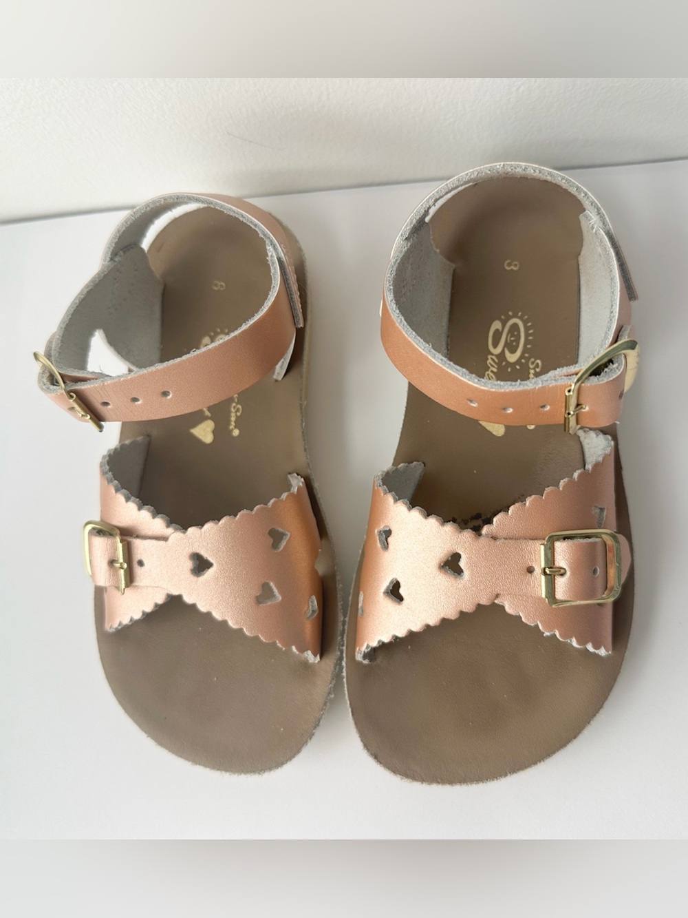 Sun San rose rose sandals size 8
